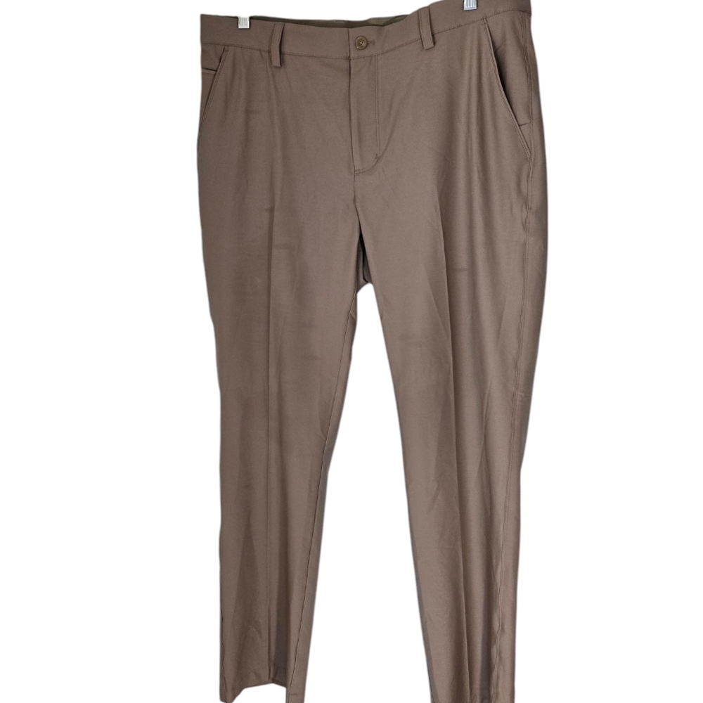 Greg Norman Microlux Tan Men's Golf Pants